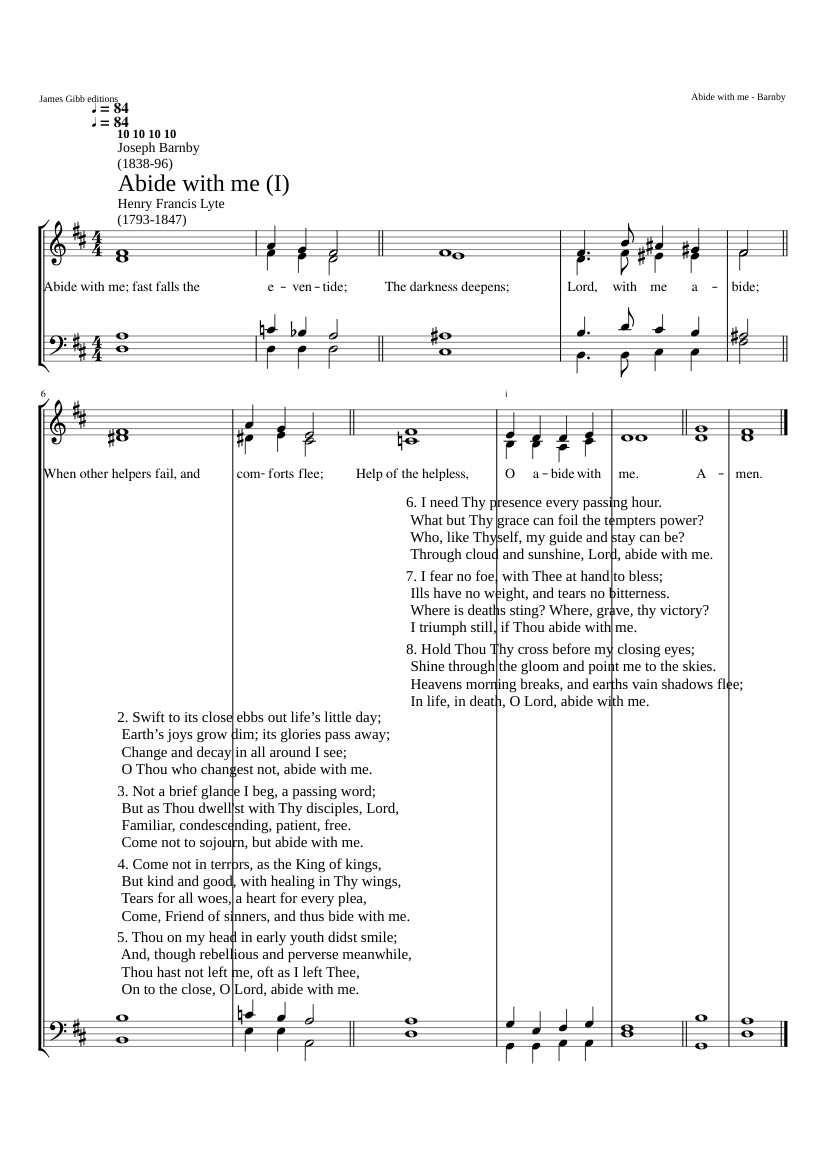 Abide with me (I)