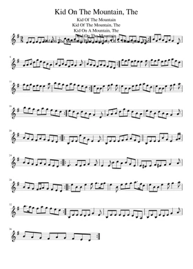 The Kid On The Mountain by Misc tunes free sheet music | Download 