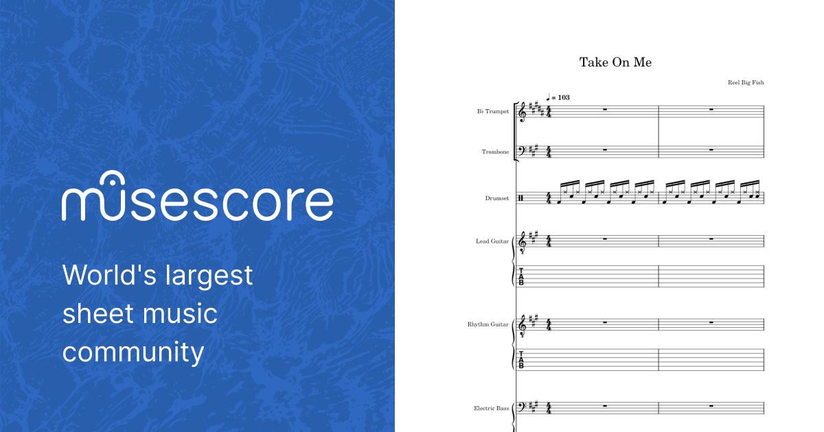 Take on me – Reel Big Fish Sheet music for Trombone, Trumpet in b