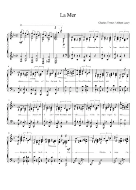 Free La Mer by Charles Trenet sheet music | Download PDF or print on  Musescore.com