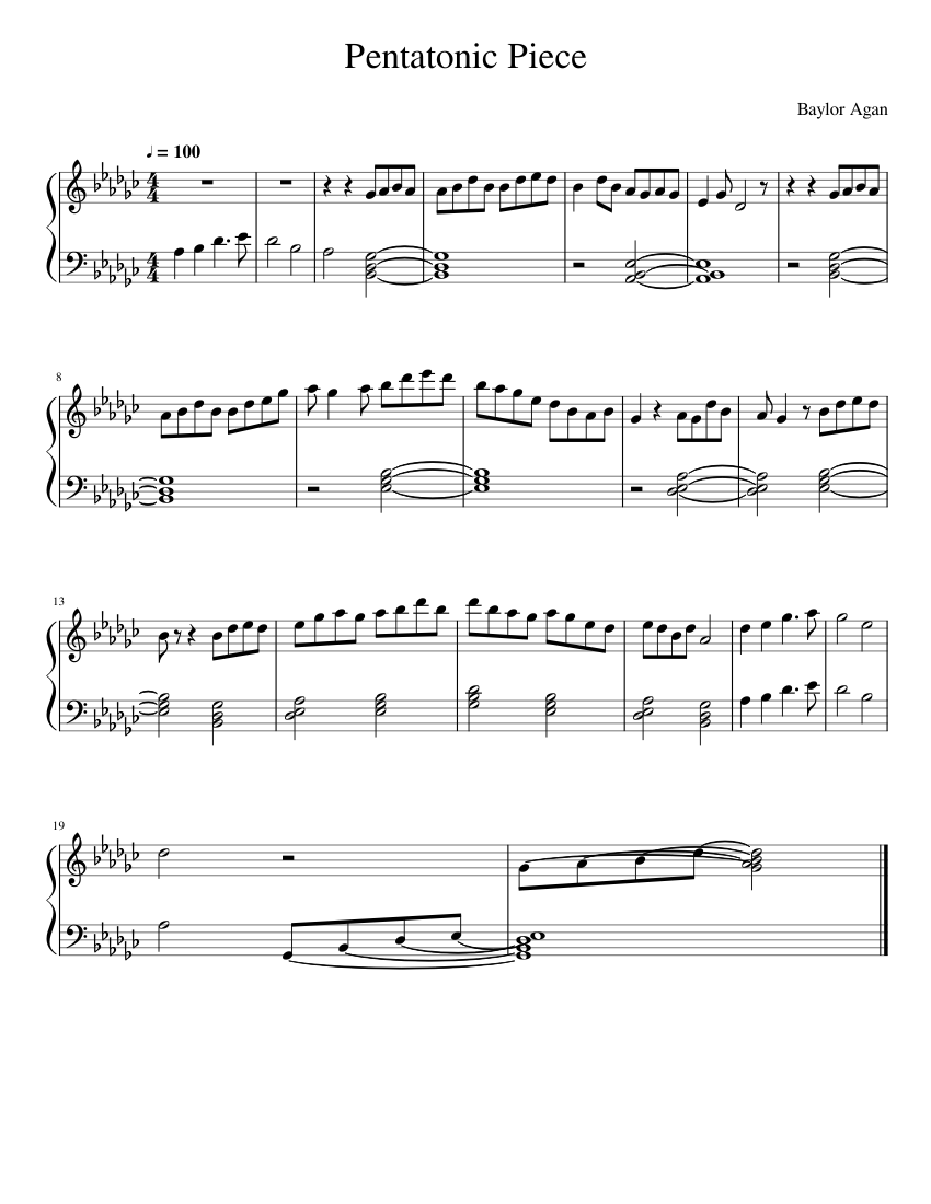 Pentatonic Piece