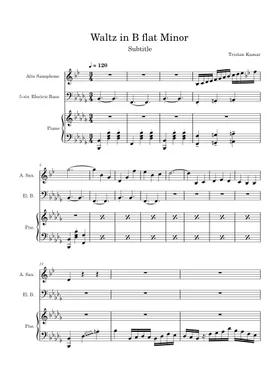 Goofy-Ahh in F Minor Sheet music for Piano, Bass guitar, Drum group (Mixed  Trio)