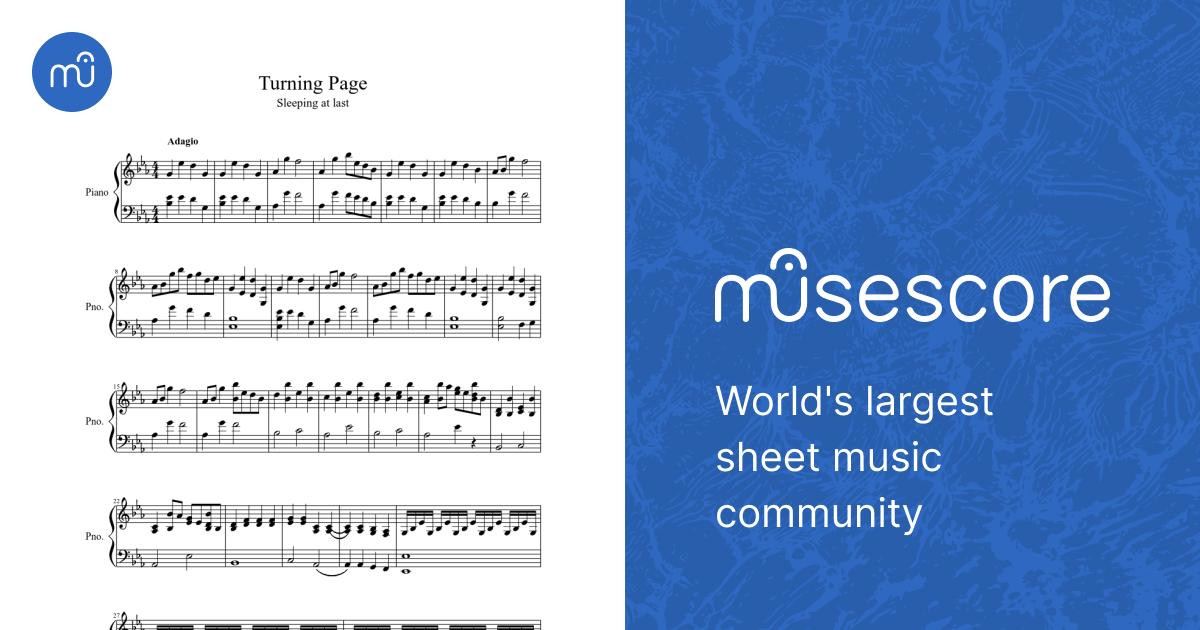 Sleeping at last - Turning Page Sheet music for Piano (Solo) | Musescore.com