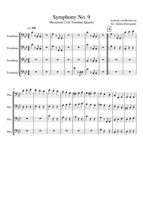 Trombone/ Low Brass Ensemble Arrangements sheet music by Jordon D