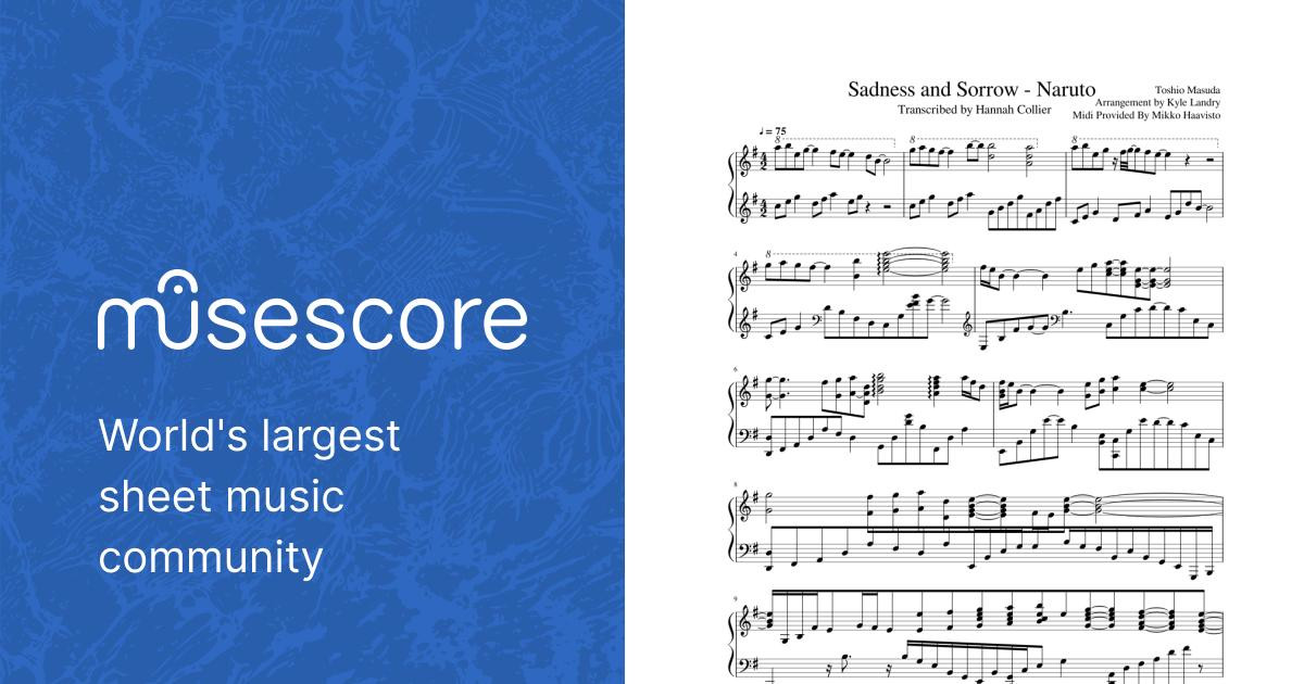 Sadness and Sorrow Naruto Sheet music for Piano (Solo) | Musescore.com