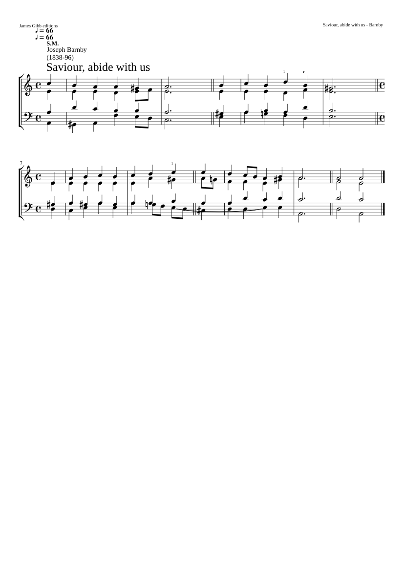 Saviour abide with us