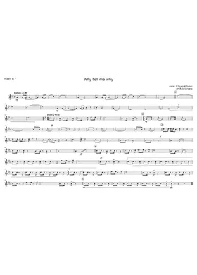 Why Tell Me Why – Anita Meyer Sheet music for Piano (Solo)