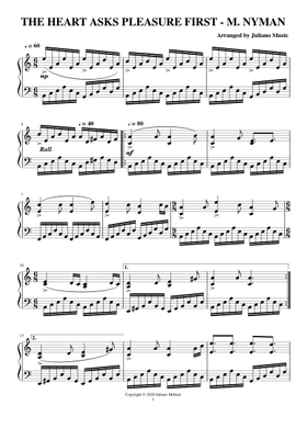 Michael Nyman Sheet music free download in PDF or MIDI on Musescore.com