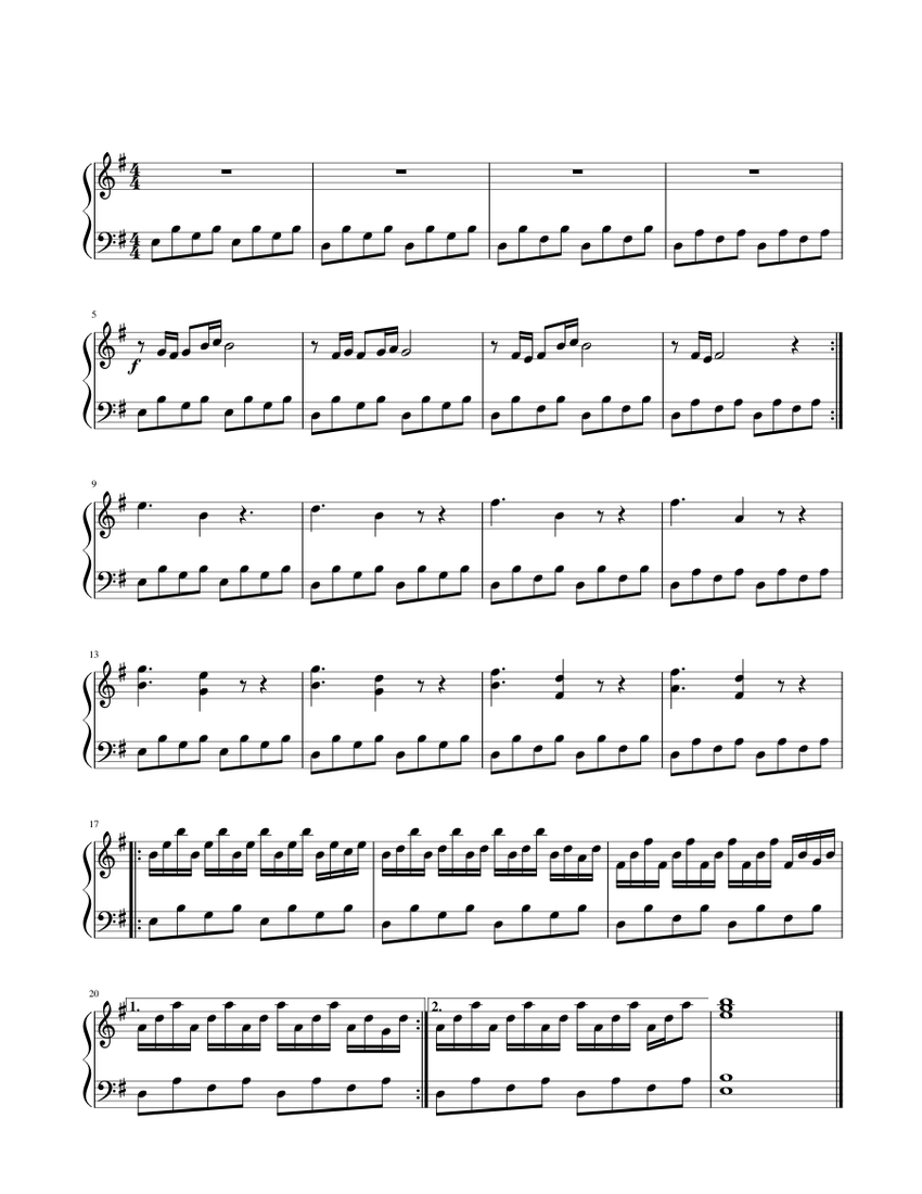 Amelie easy Sheet music for Piano (Solo) | Musescore.com