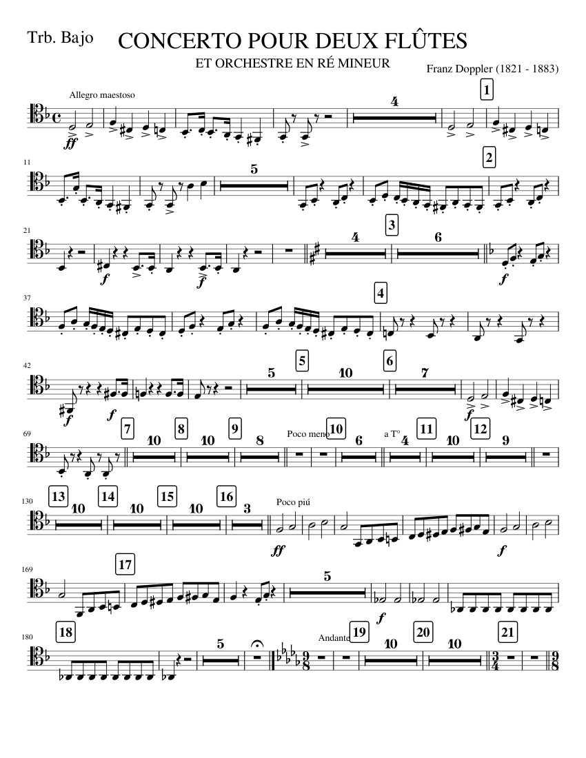 TRBB. CONCERTO 2 FLUTES