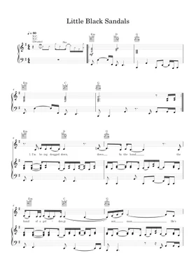 little black sandals by Sia free sheet music | Download PDF or print on  Musescore.com
