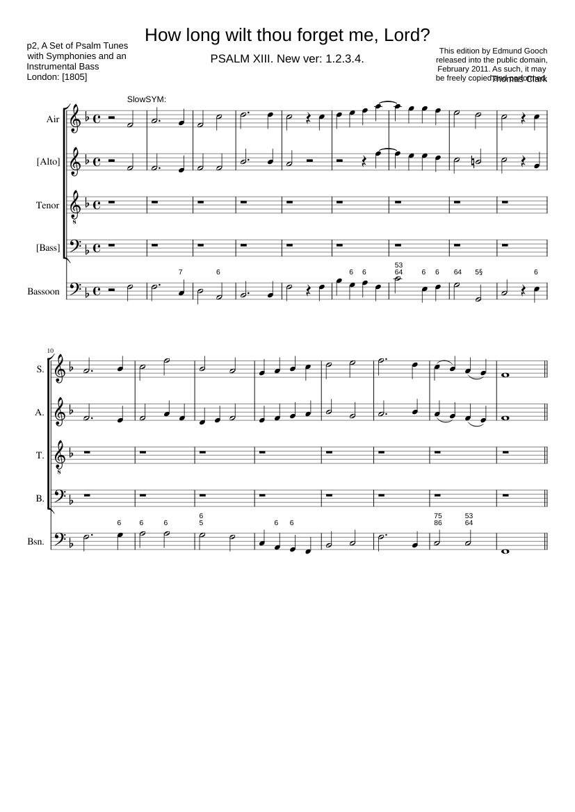 How long wilt thou forget me Lord?