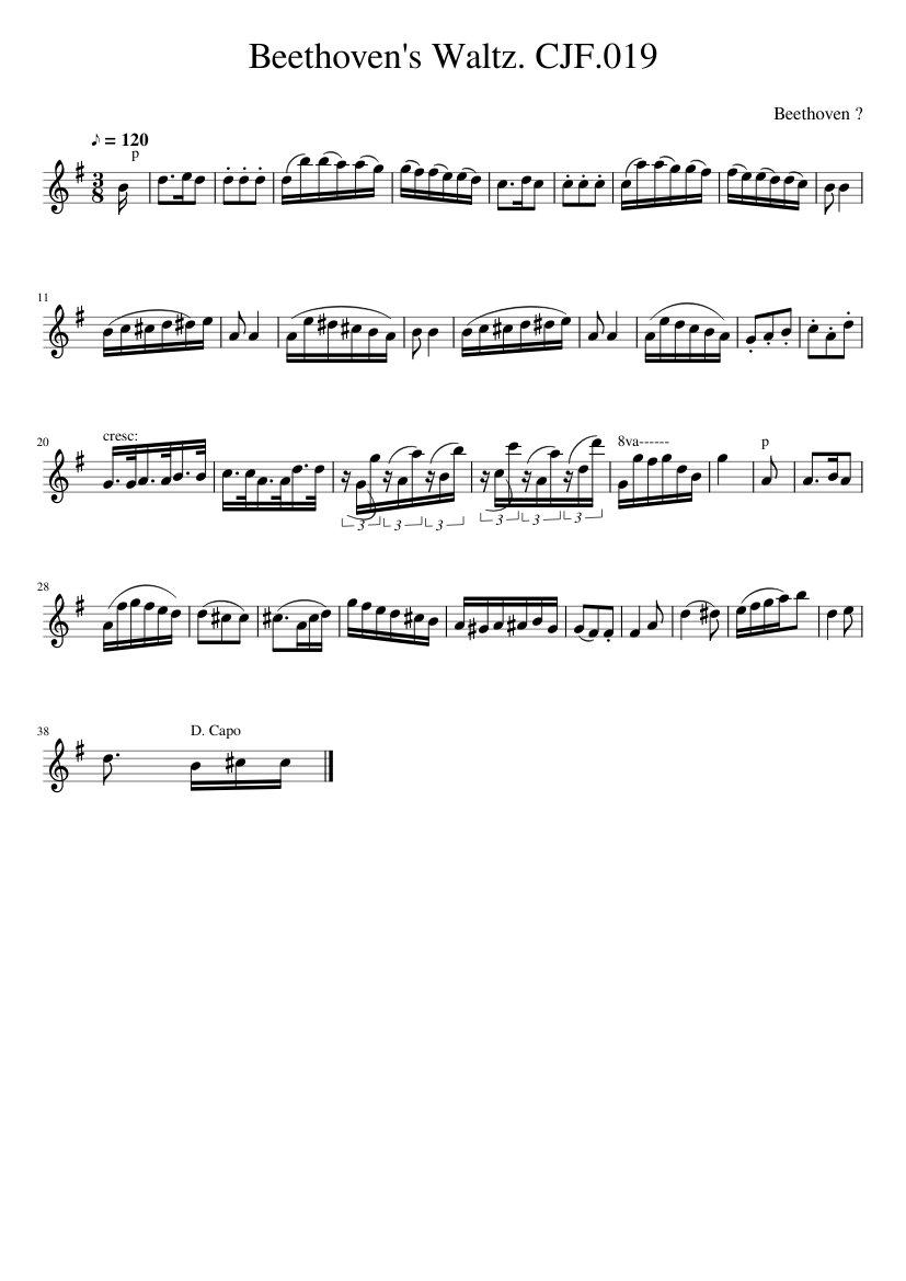 Beethoven's Waltz. CJF.019