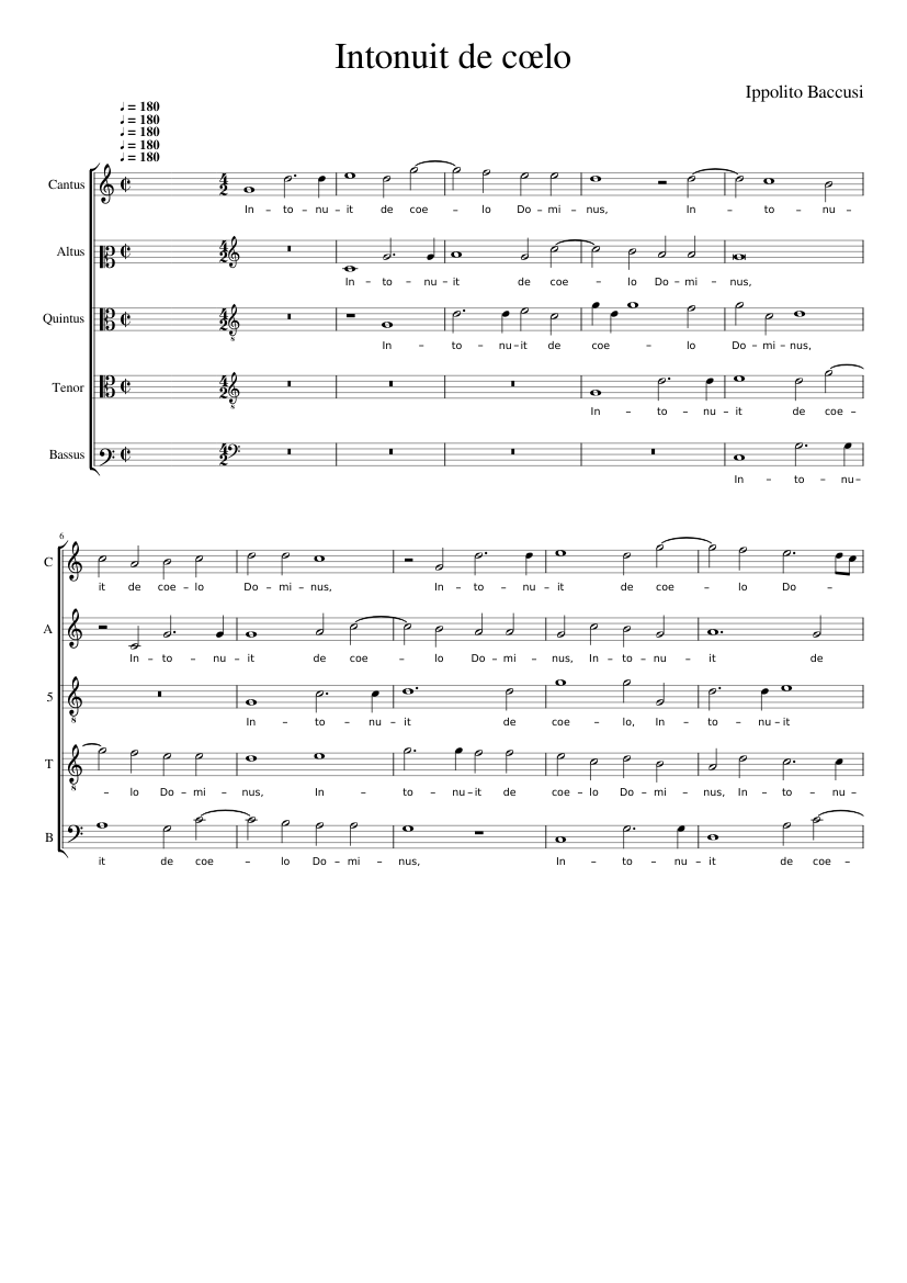 Intonuit de cœlo