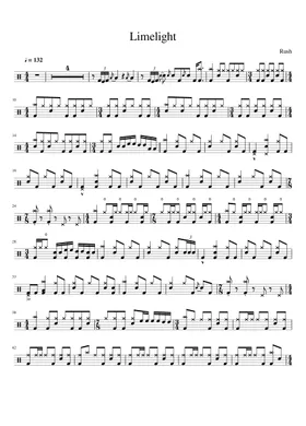 Free Limelight by Rush sheet music | Download PDF or print on Musescore.com