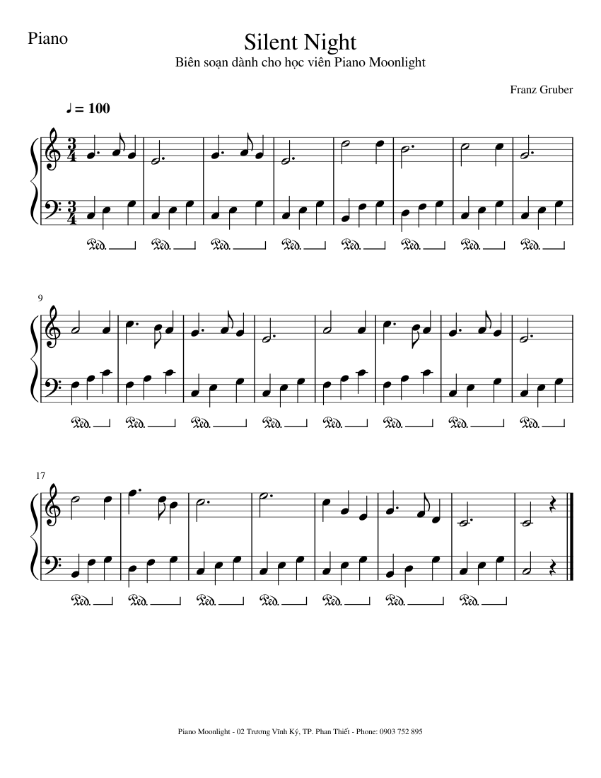 Silent Night Sheet music for Piano (Solo) Easy | Musescore.com