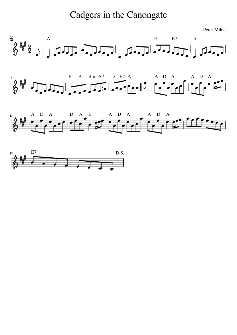 Cadgers in the Canongate