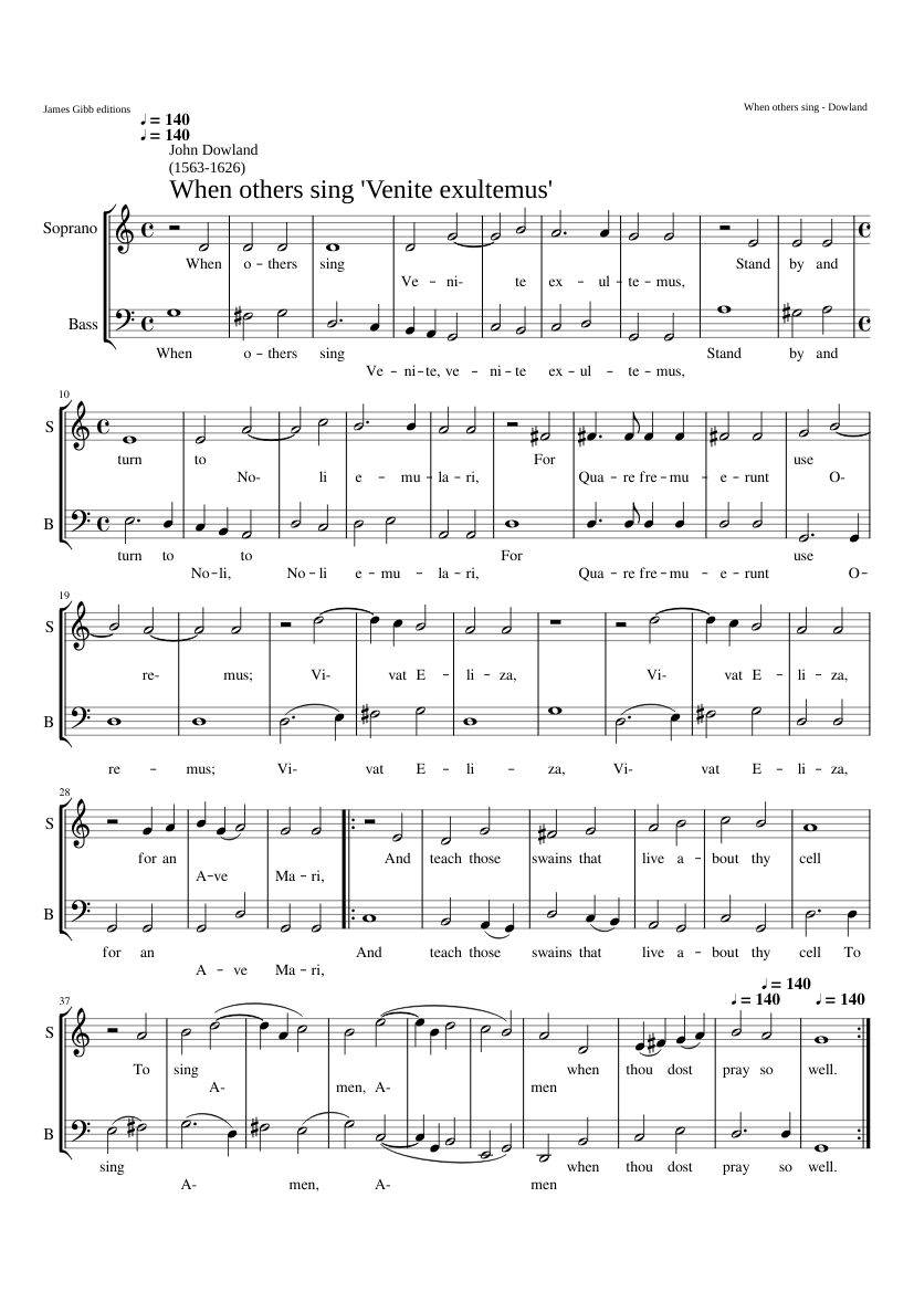 When others sings Venite exultemus (Third part)