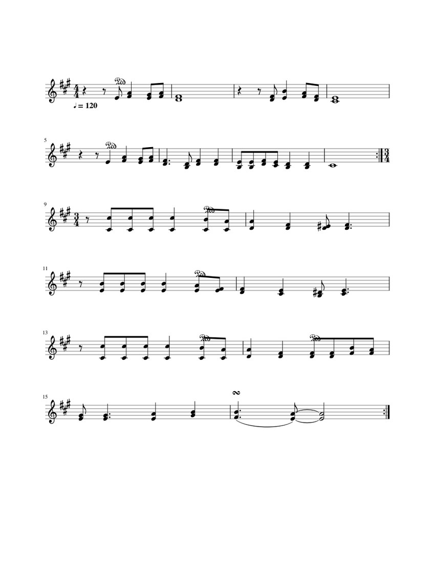 Feliz Navidad Sheet music for Voice (other) (Choral) | Musescore.com