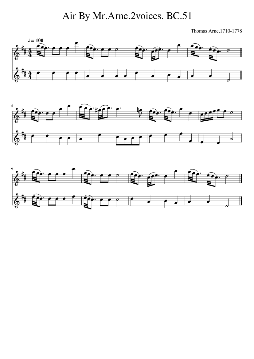 Air By Mr.Arne(Melody). BC.51