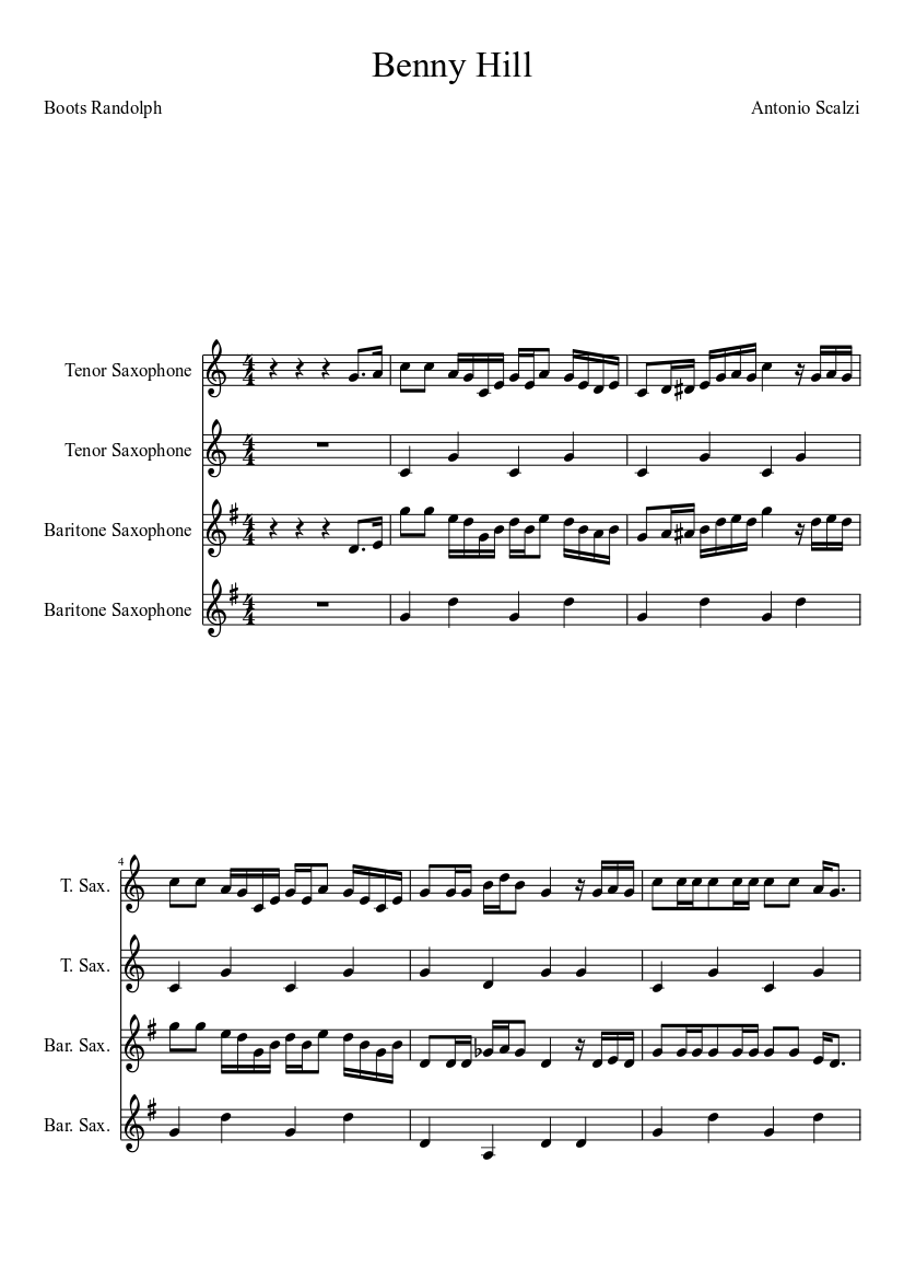 Benny Hill Theme - piano tutorial
