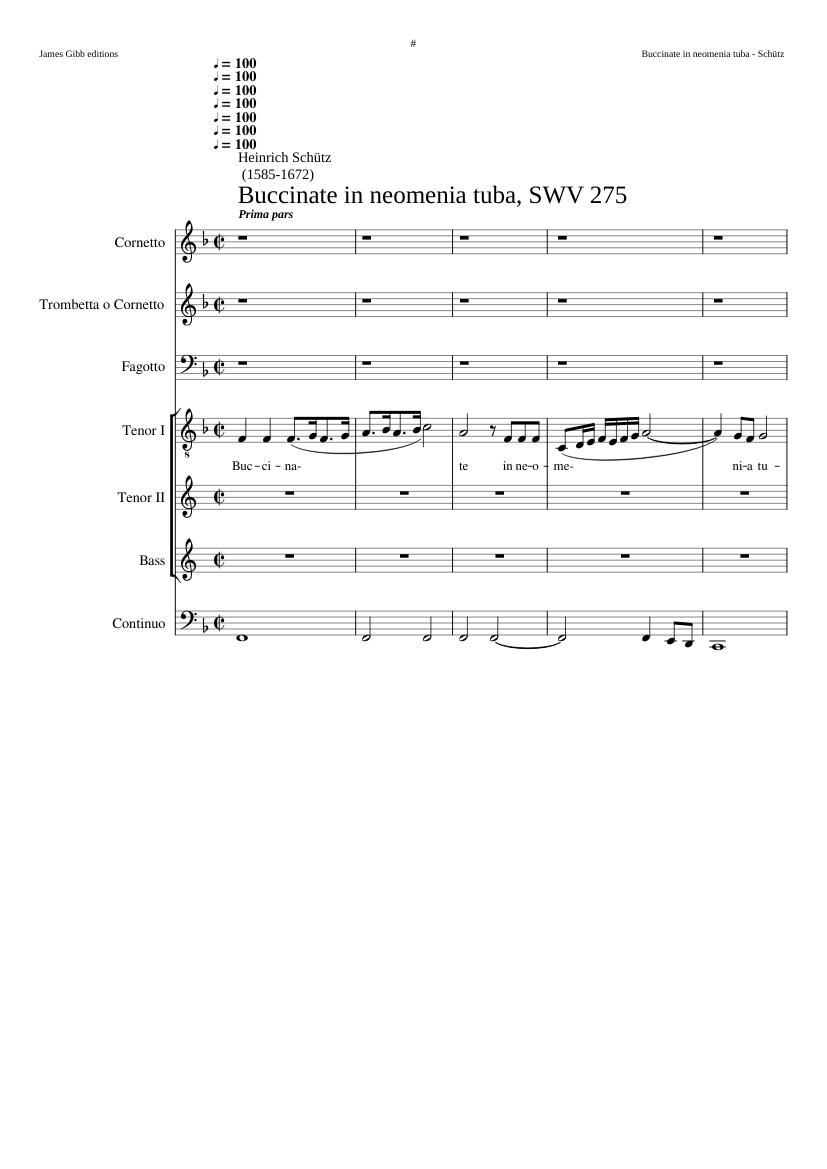 Buccinate un neomenia tuba SWV 275
