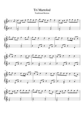 Free Tri Martolod by Nolwenn Leroy sheet music | Download PDF or print on  Musescore.com