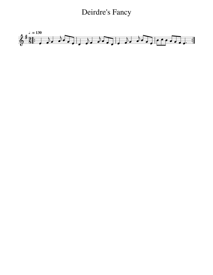 Deirdre's Fancy Sheet music for Piano (Solo) Easy