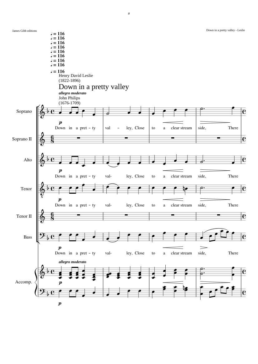 Down in a pretty valley