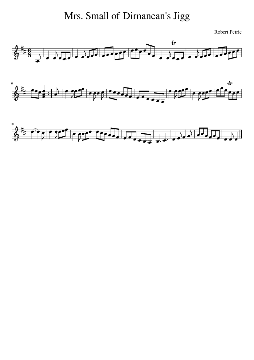 Mrs. Small of Dirnanean's Jigg