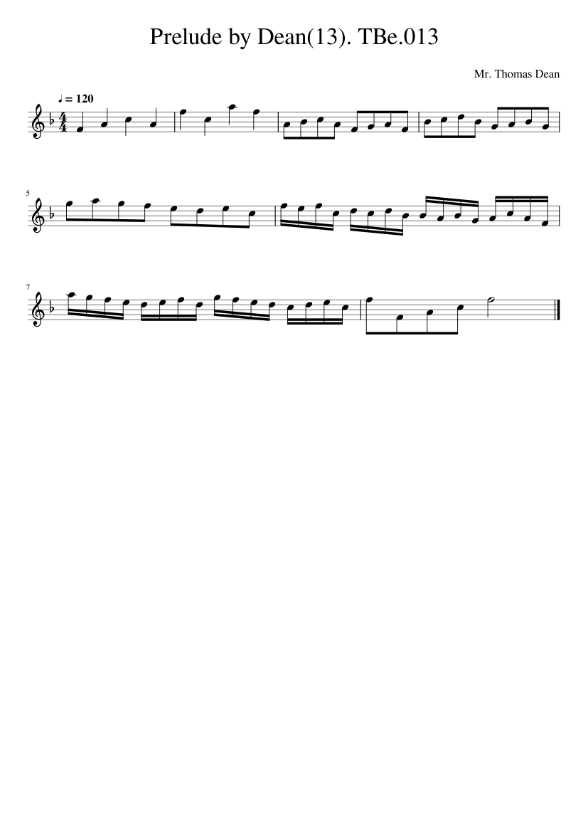Prelude by Dean(13). TBe.013