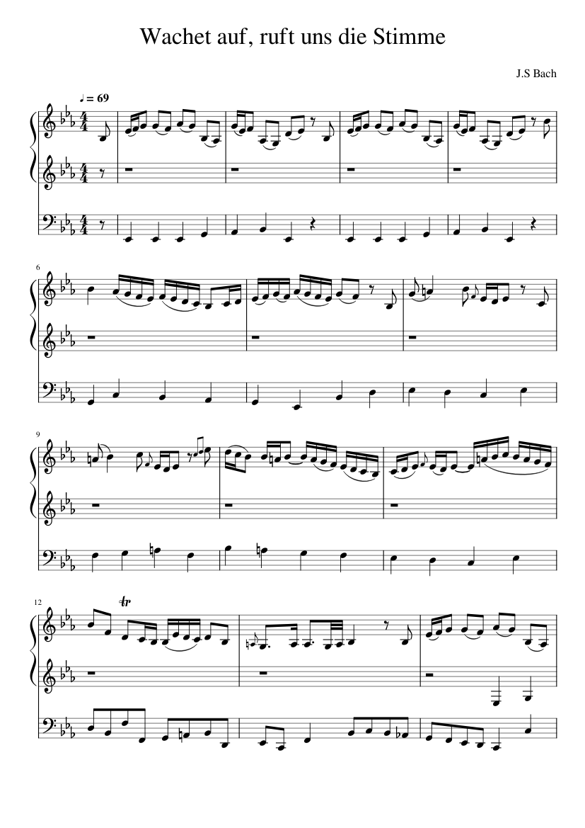 Wachet auf ruft uns die Stimme