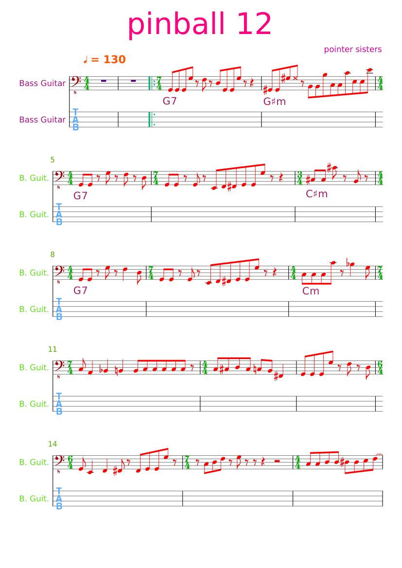 sesame street pinball song 1,2,3,4,5,6,7,8,9,10,11,12 Sheet music for