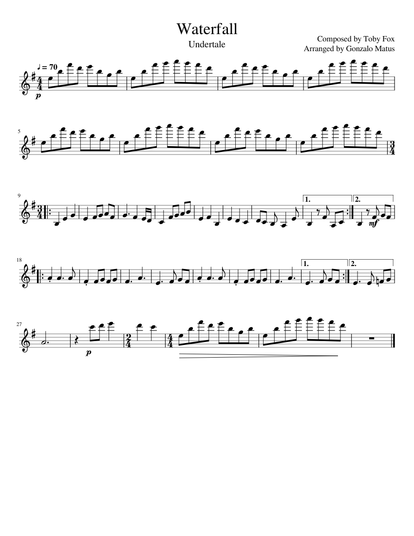 Waterfall - Violin Solo