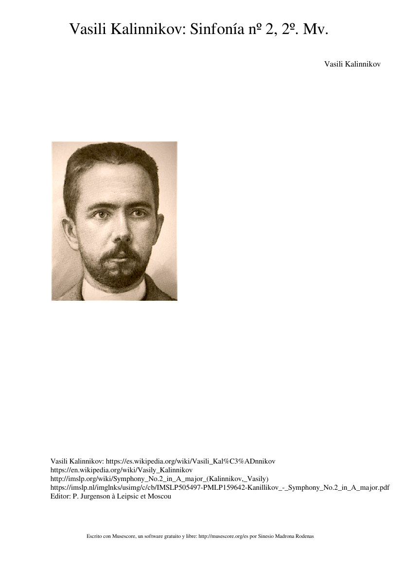 Sinfonía No 2 2nd Mv.