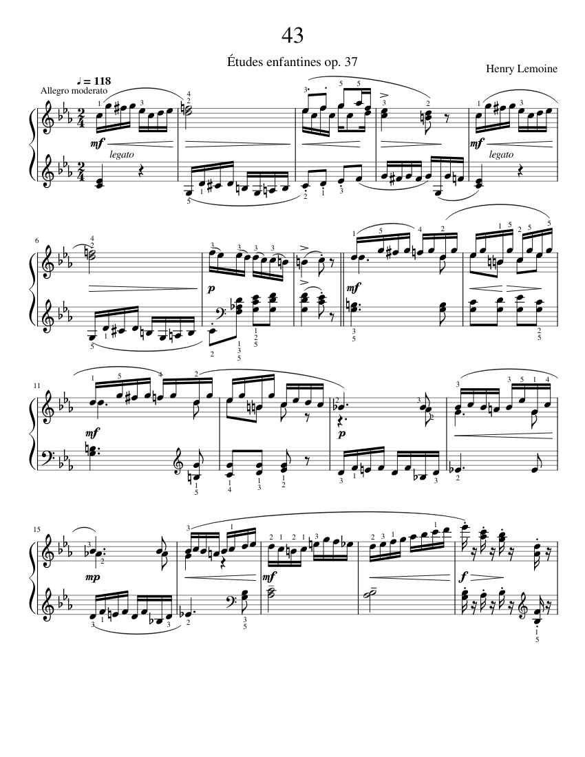 Études enfantines Op.37