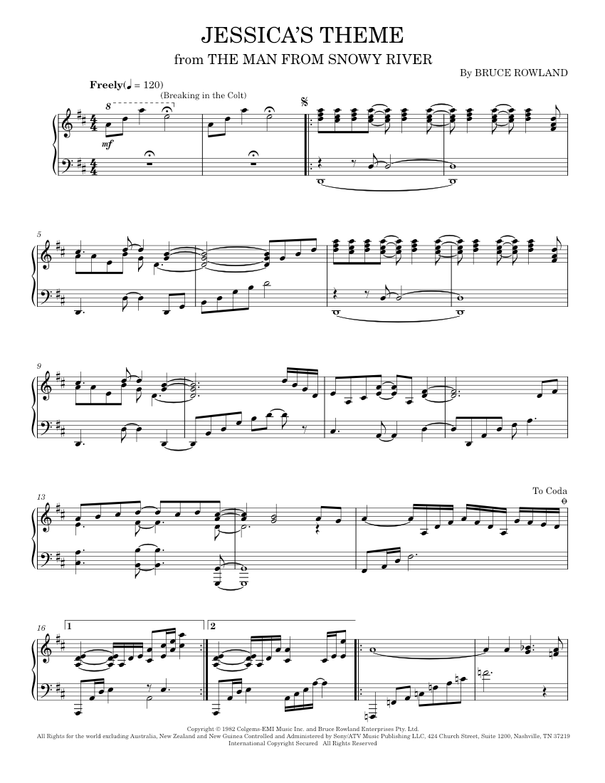 Play Official version of Jessica's Theme (Breaking In The Colt) (from ...