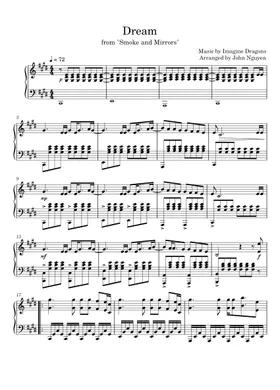 Free Dream by Imagine Dragons sheet music | Download PDF or print on  Musescore.com
