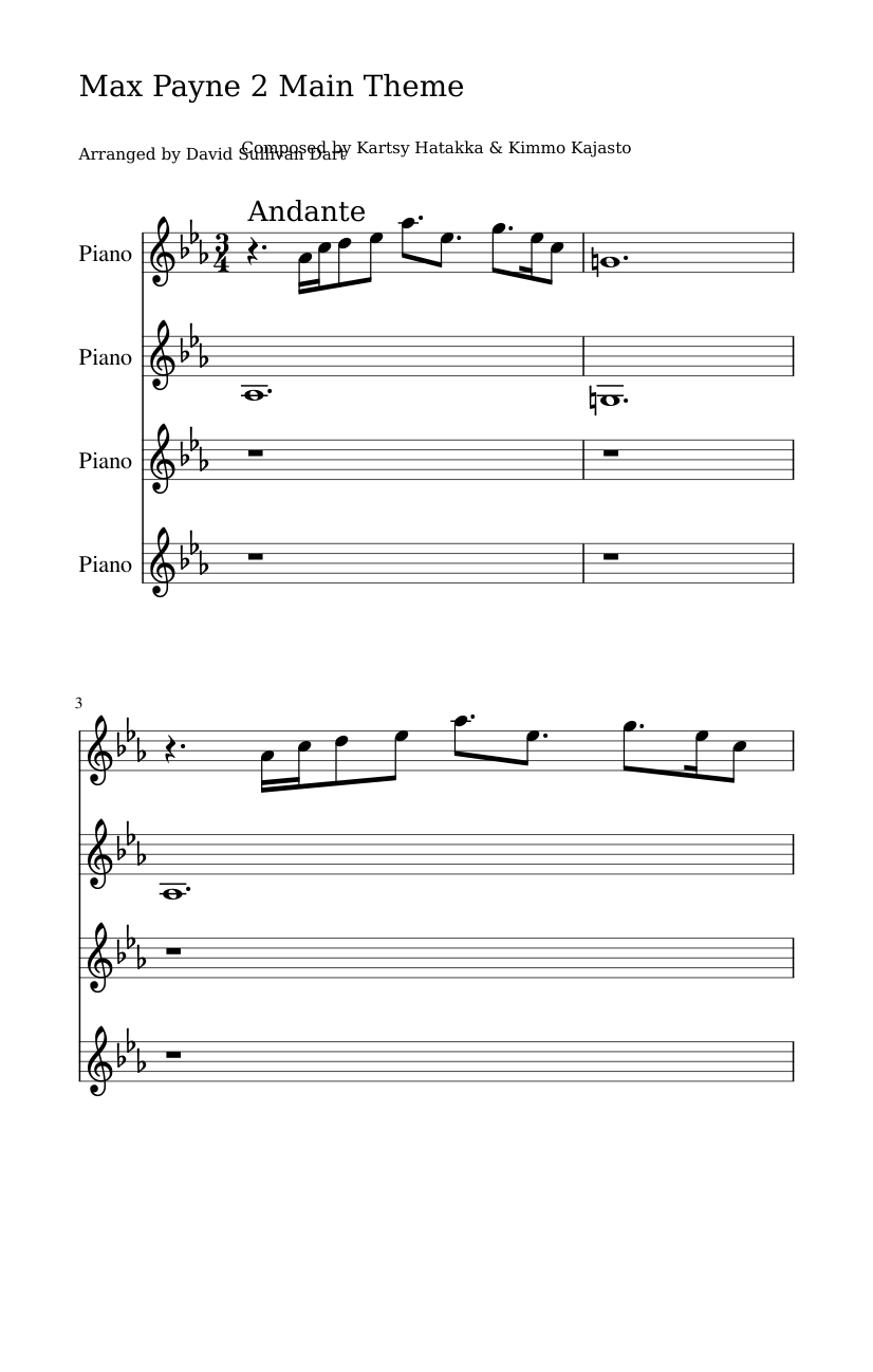 Max Payne 2 Theme Sheet music for Piano (Mixed Quartet) | Musescore.com