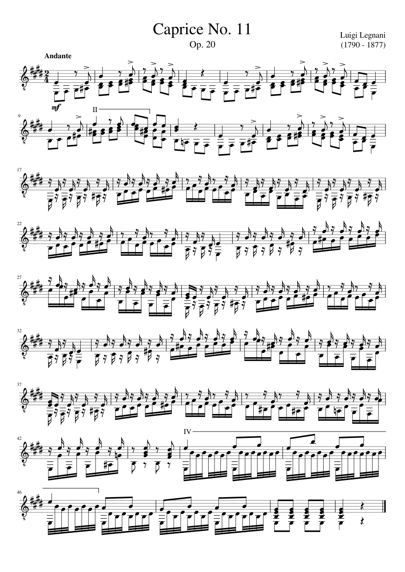 36 Caprices Op.20