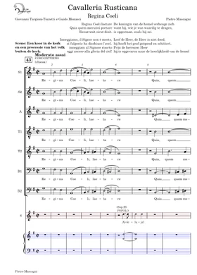 Cavalleria rusticana by Pietro Mascagni free sheet music 