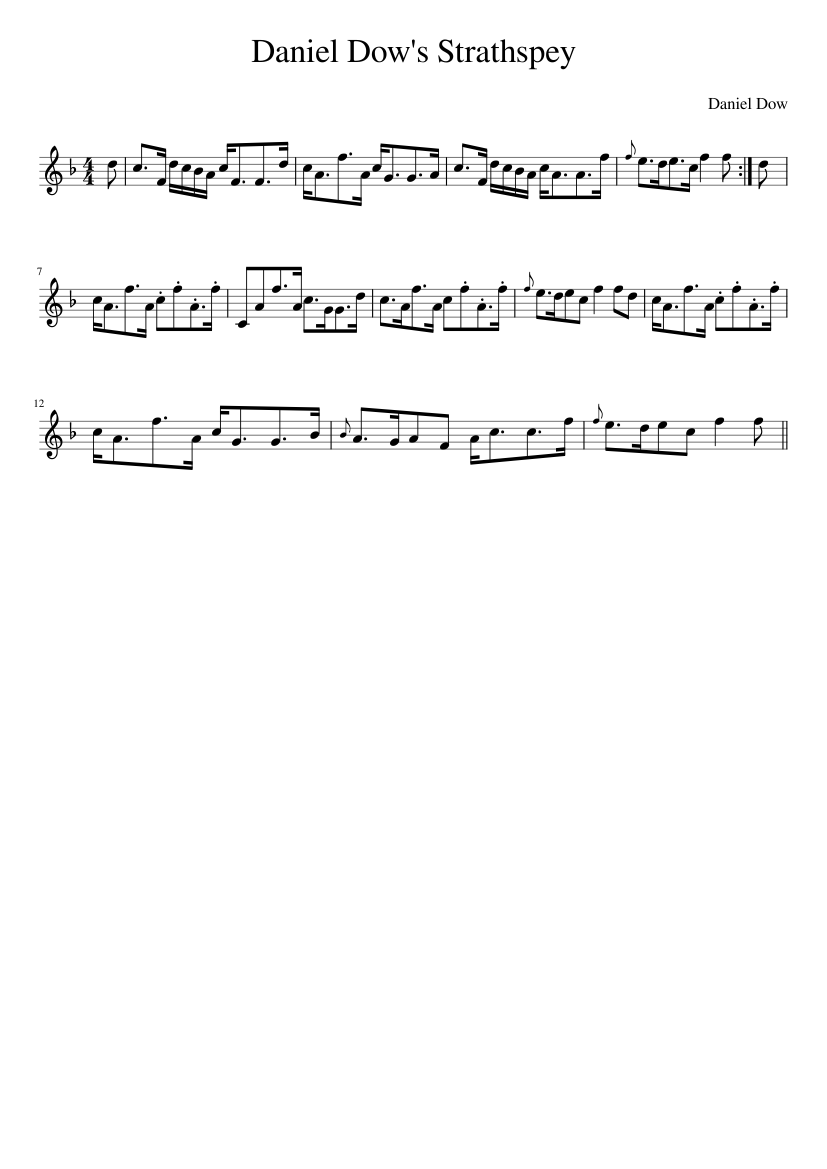 Daniel Dow's Strathspey
