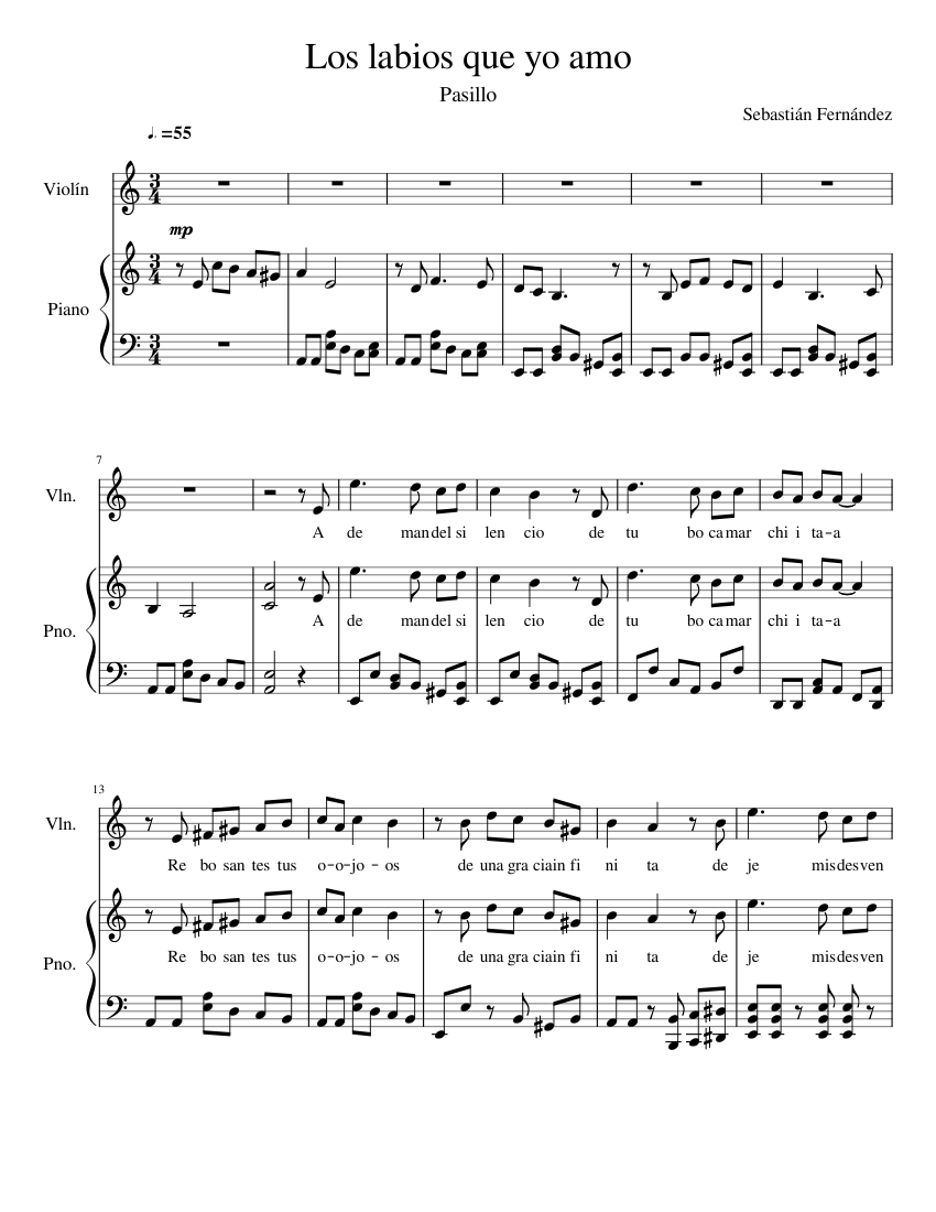 Los labios que yo amo- Pasillo