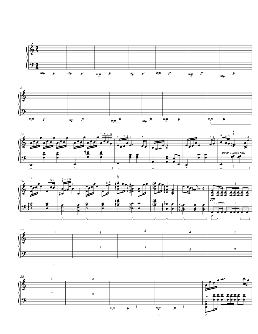 Blu - Ryuichi Sakamoto Sheet music for Piano (Solo) | Musescore.com