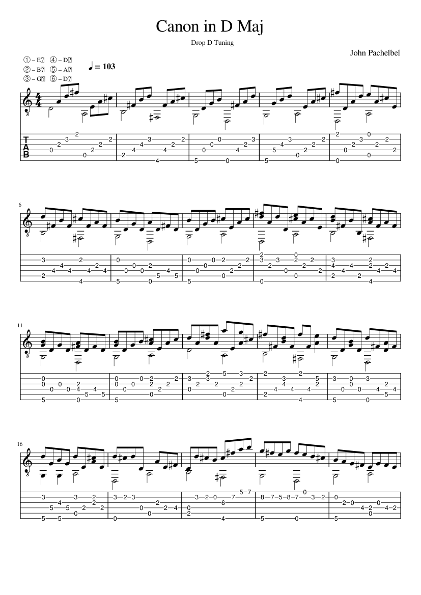 Canon and Gigue in D major P.37