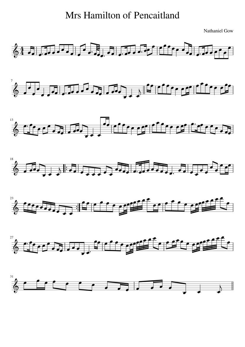 Mrs Hamilton of Pencaitland