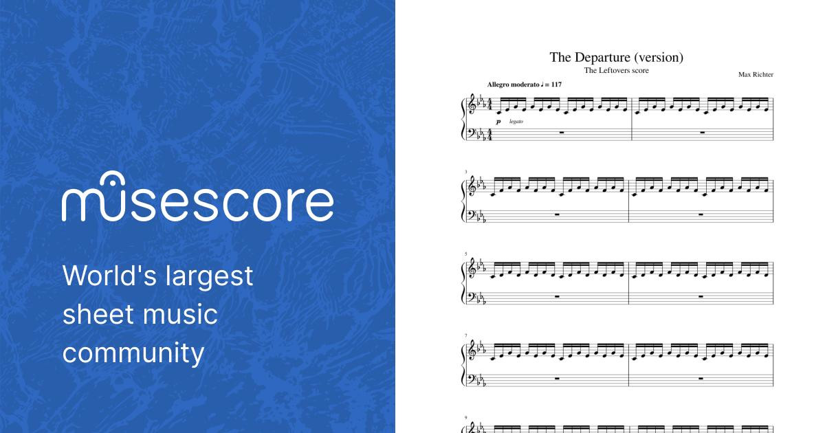 Max Richter - The Departure (The Leftovers score) Sheet music for Piano  (Solo) | Musescore.com