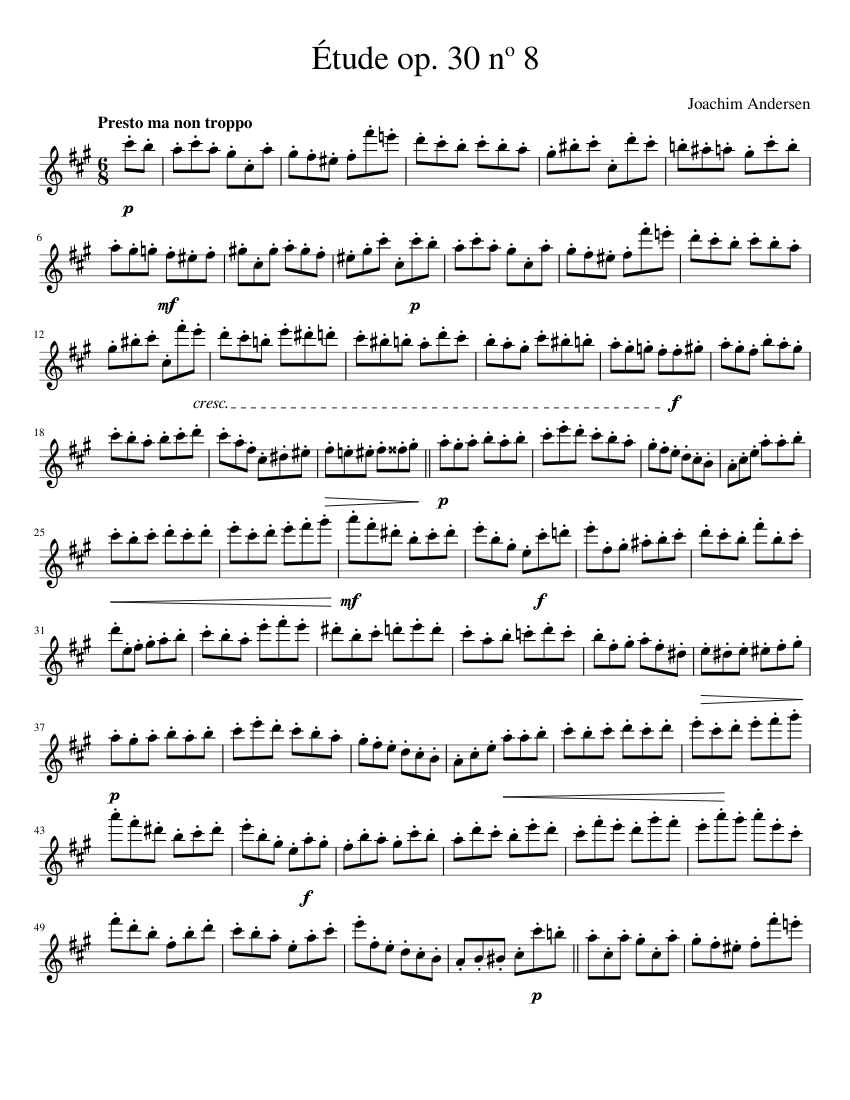 24 Etudes for Flute Op.30