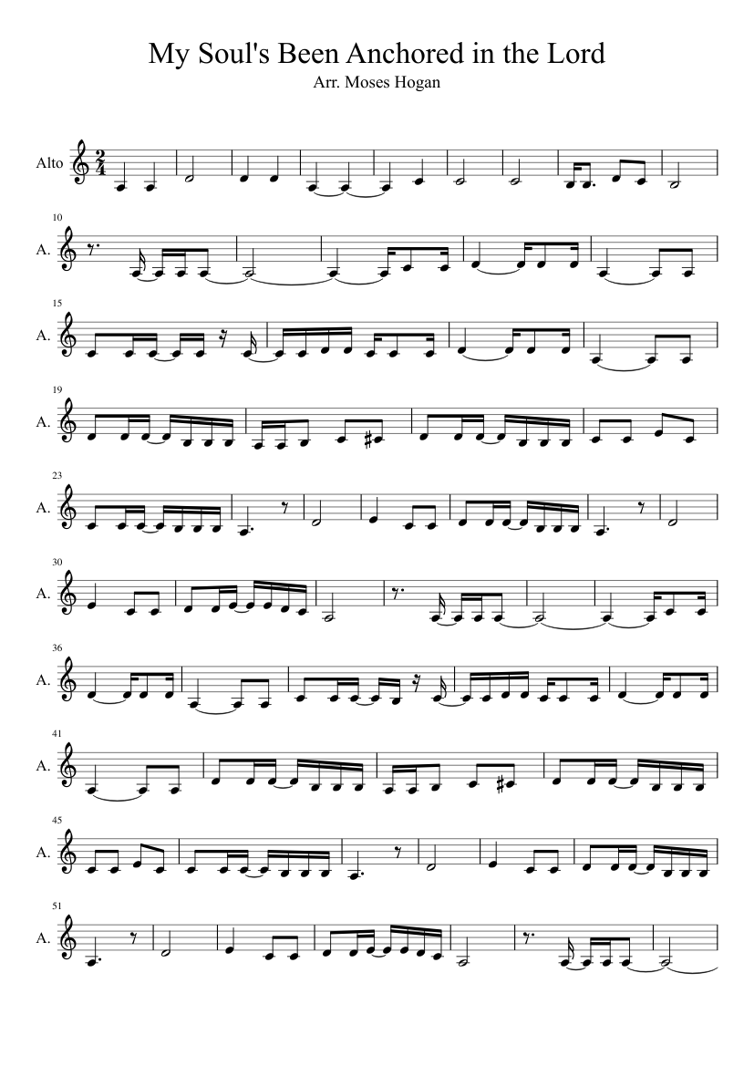 My Soul S Been Anchored In The Lord Sheet Music Musescore Com Until i've reached the mountain top, my soul's been anchored in the lord. musescore com