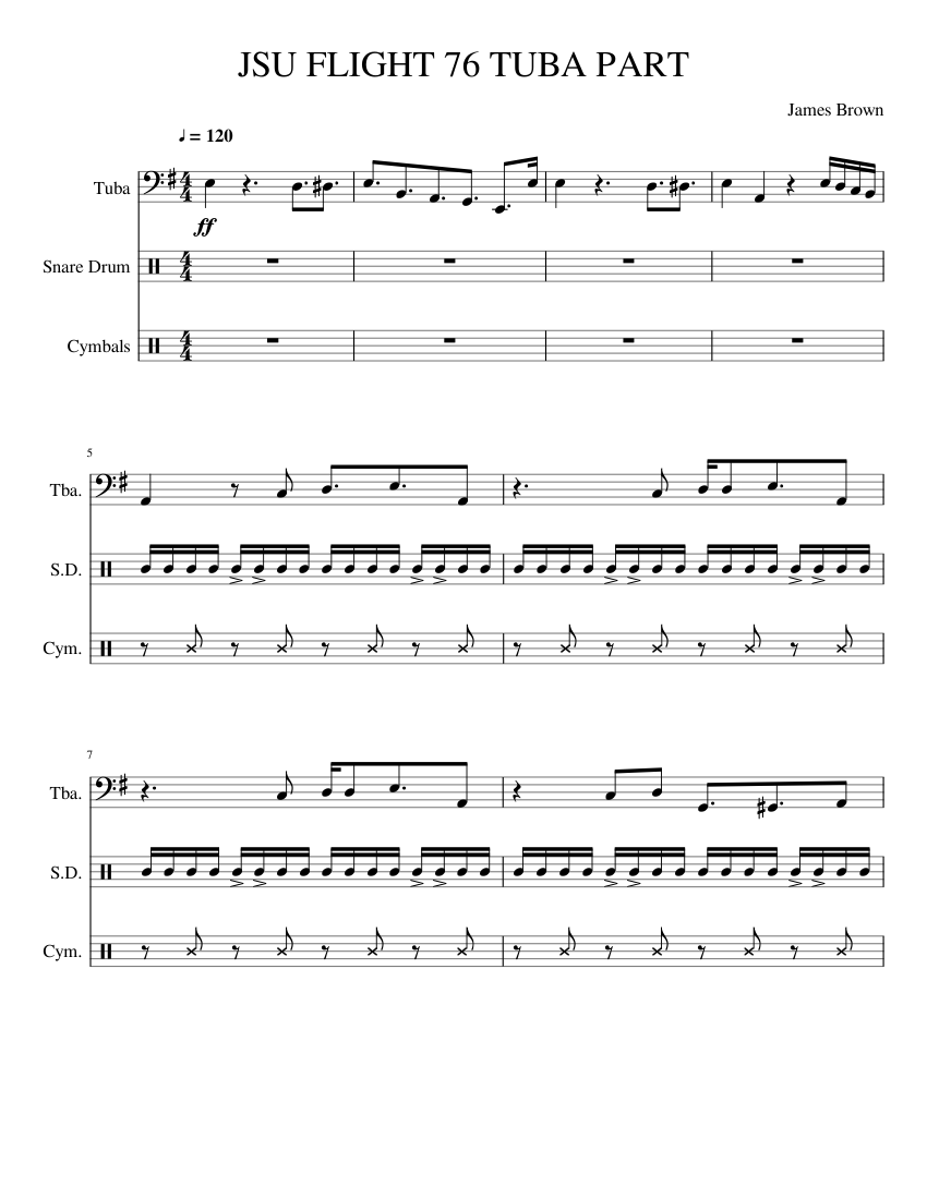 JSU FLIGHT 76 TUBA PART